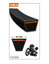 TTM292H-B500 Courroie de Transmission pour Bestgreen